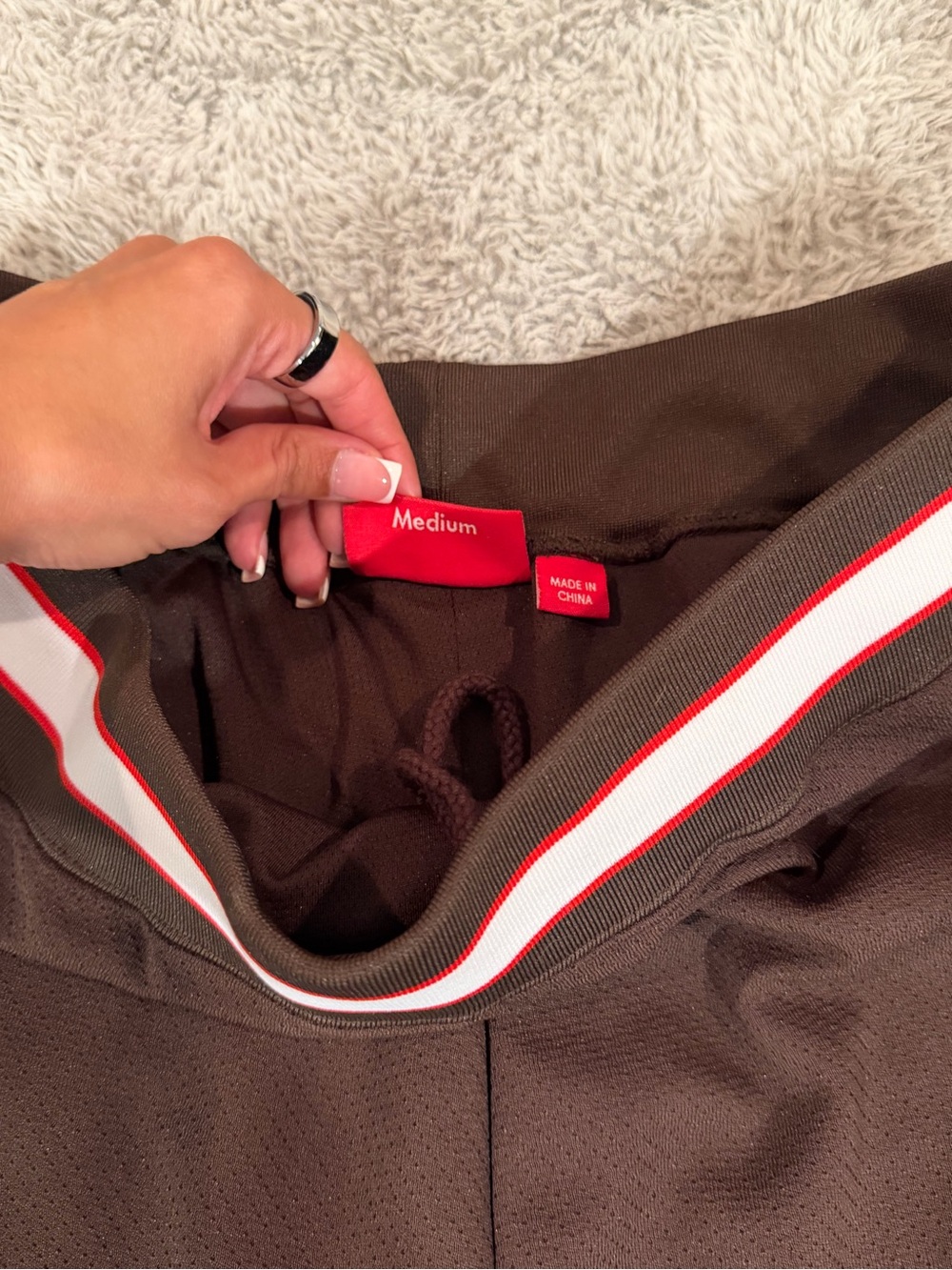 Supreme Men’s Brown Athletic Shorts - Picture 3 of 4